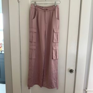 Isalis silk cargo pants